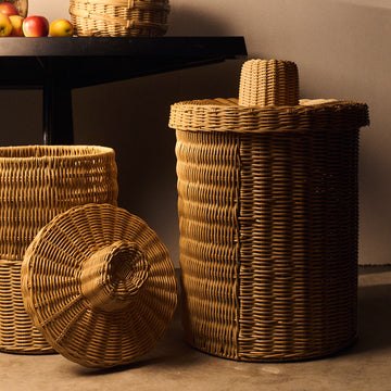 J'JUTE RATTAN WOVEN BASKET