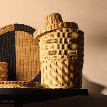 J'JUTE RATTAN WOVEN BASKET