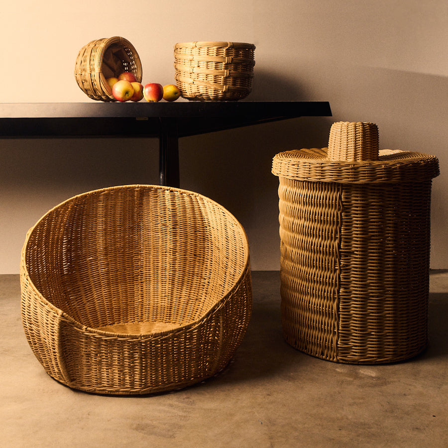 J'JUTE RATTAN WOVEN BASKET