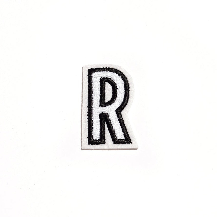 j'jute plush letter small R white